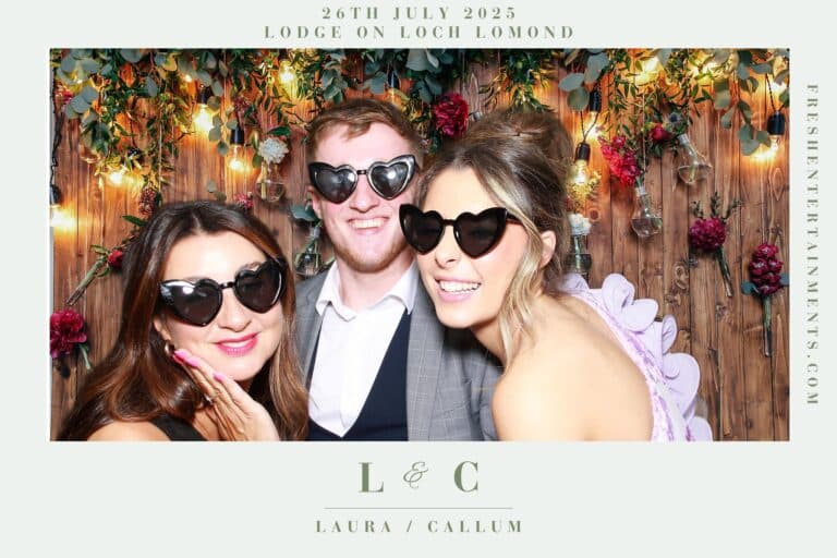 Lodge on Loch Lomond Photobooth